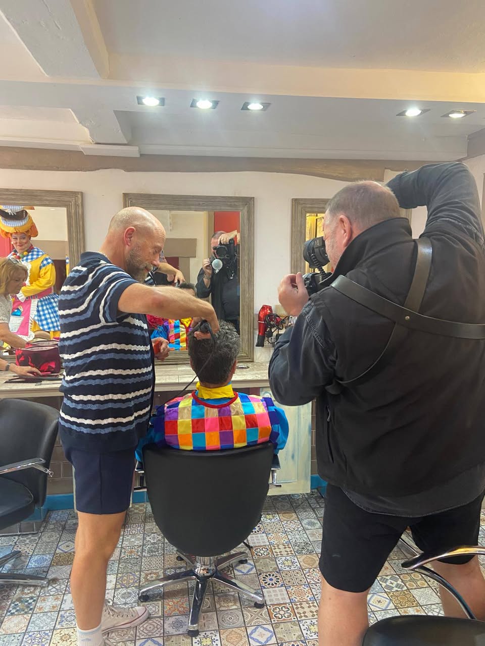 Richard at work inside Howard's End salon